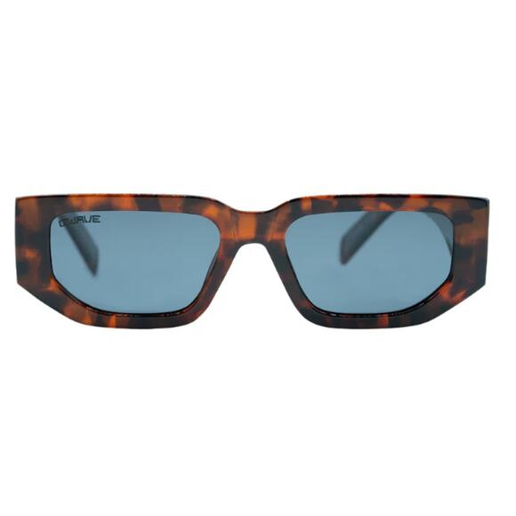 QWAVE Collection Chels Polarized Sunglasses, Lava Tortoise / Obsidian Lens - Picture 2 of 3